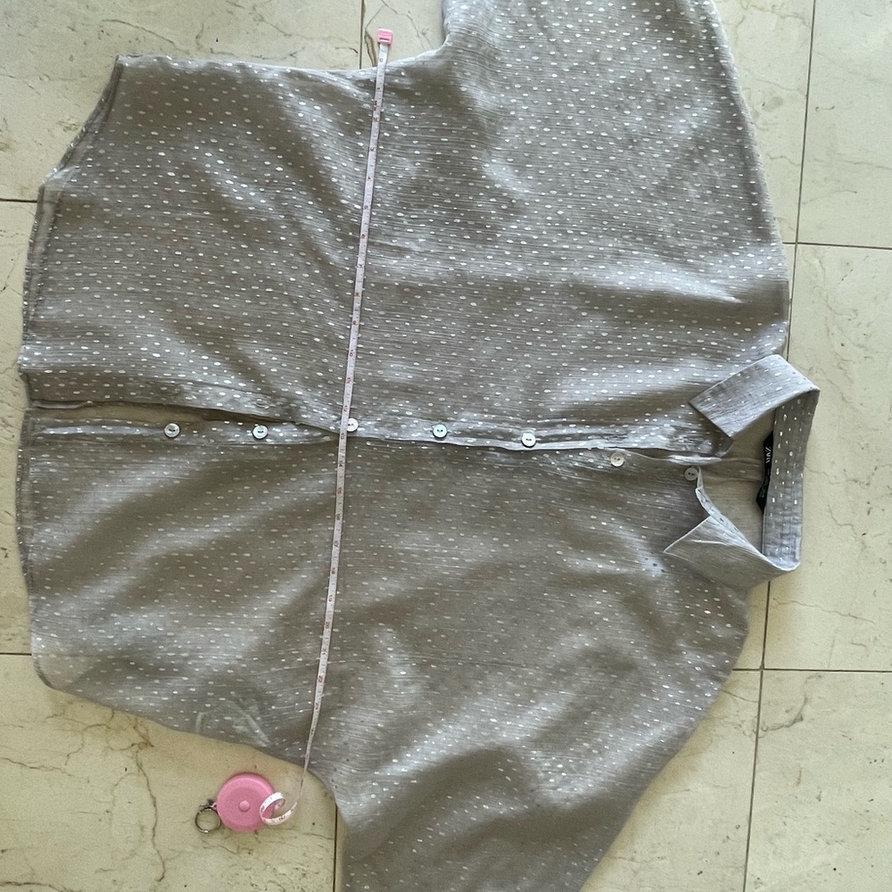Zara Oversized Button Shirt - Picture 6 of 12